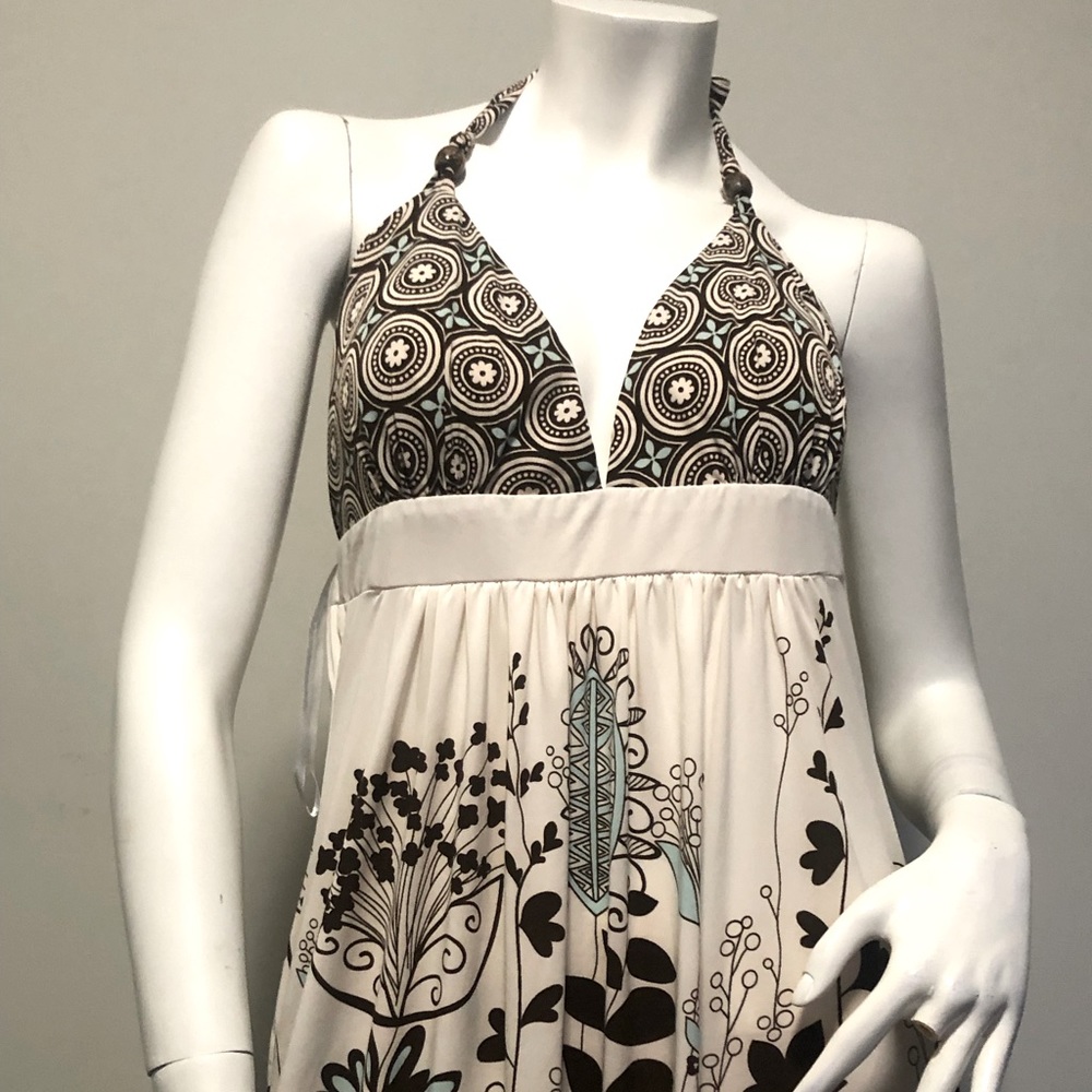 Charlotte Ruse Bohomian Halter Maci Dress